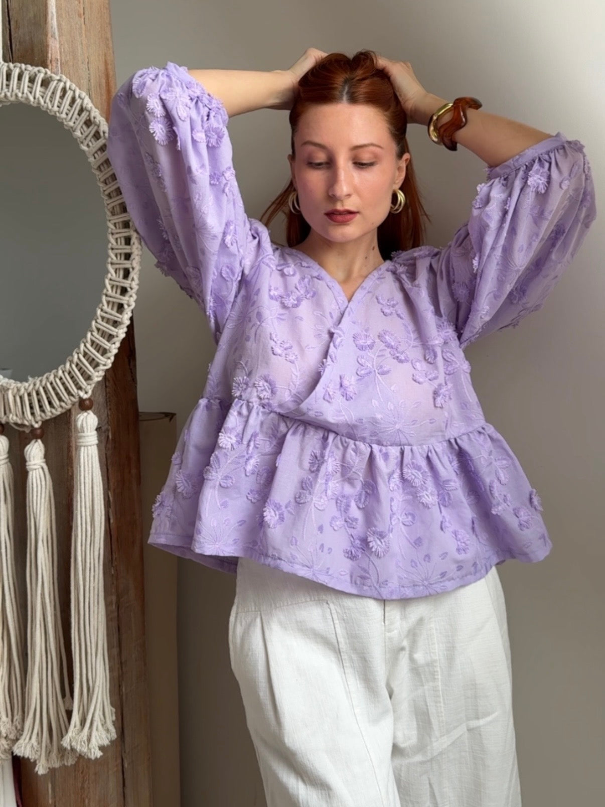 Linette Blouse Lilac