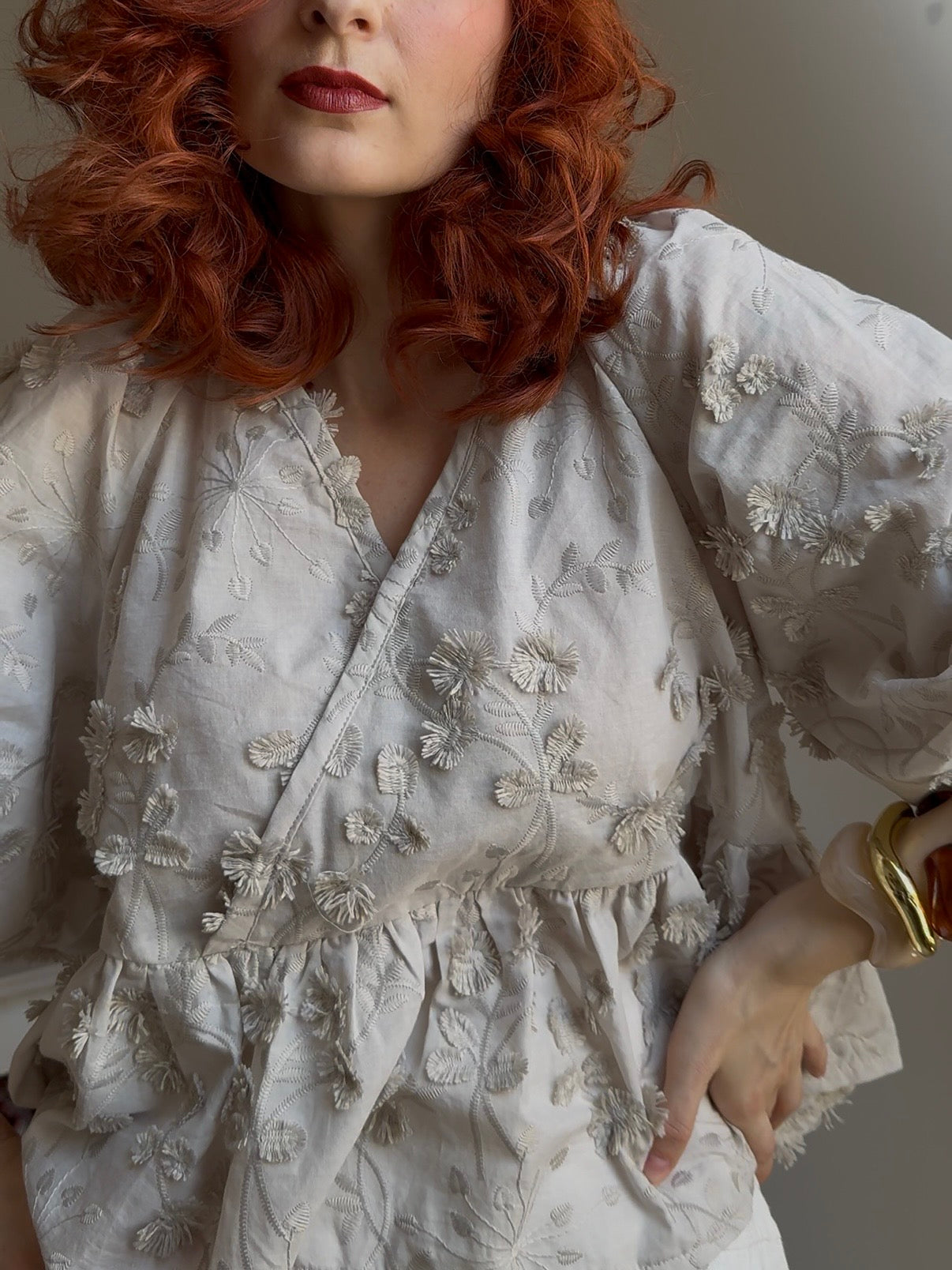 Linette Blouse Cold beige